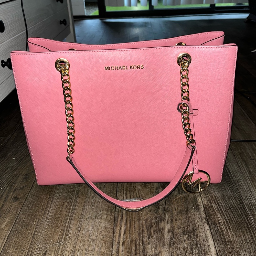 Michael Kor’s Susannah Large Saffiano Leather Shoulder Bag
